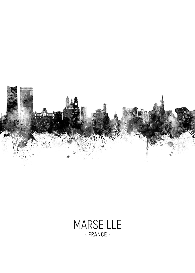Marseille France Skyline