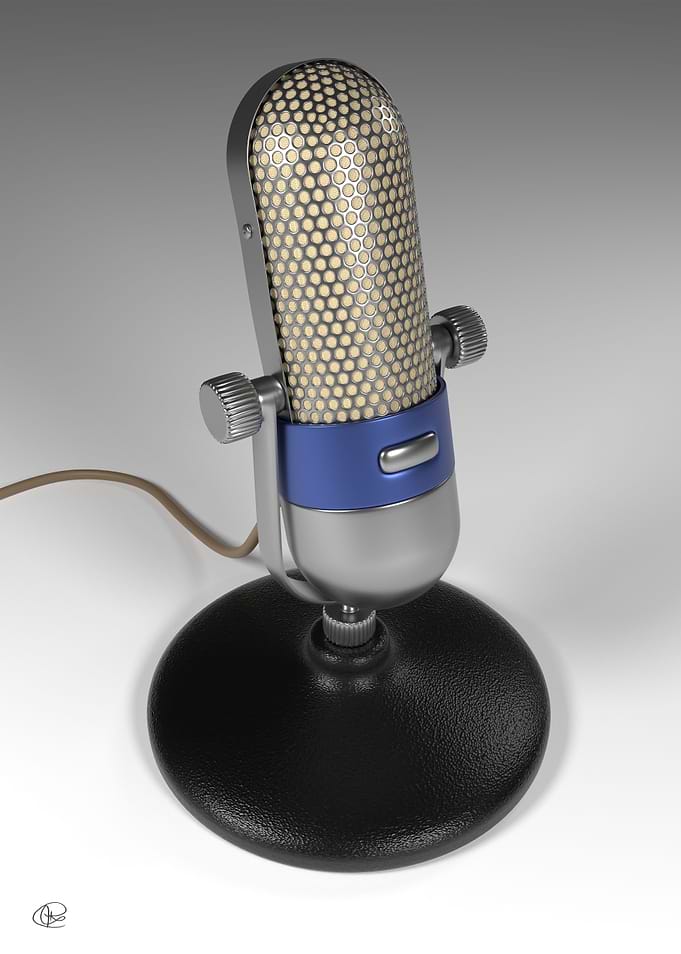 vintage microphone