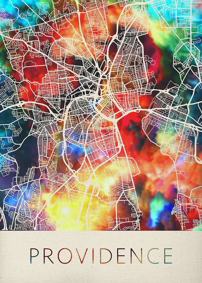 Providence Watercolor Map