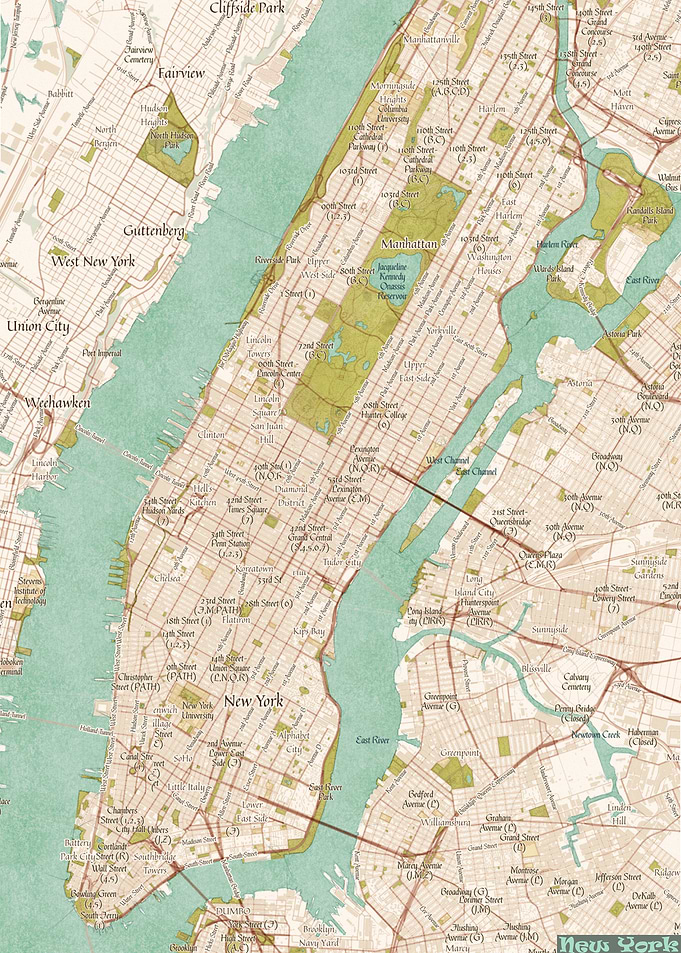 New York Pirate Map