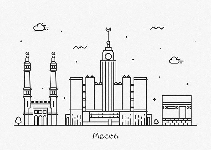 Mecca City Skyline