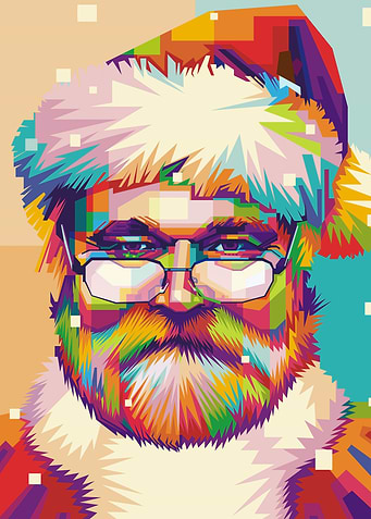 SANTA CLAUS POPART