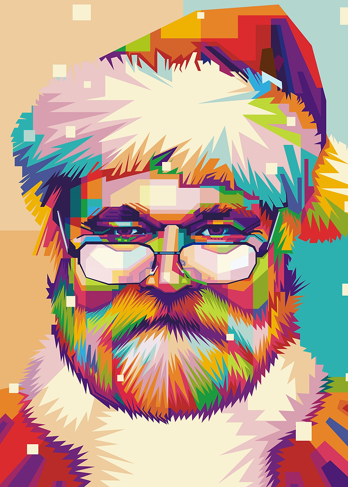 SANTA CLAUS POPART