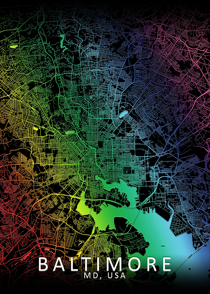 Baltimore Rainbow City map