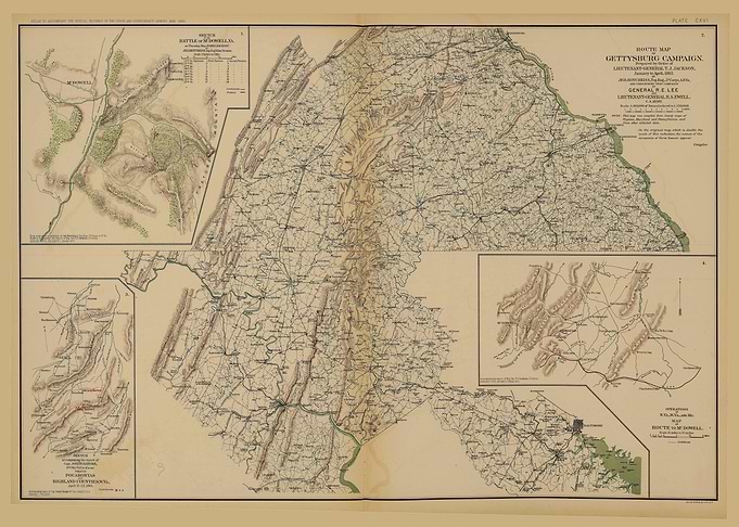 Gettysburg Campaign Map