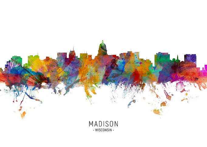 Madison Wisconsin Skyline