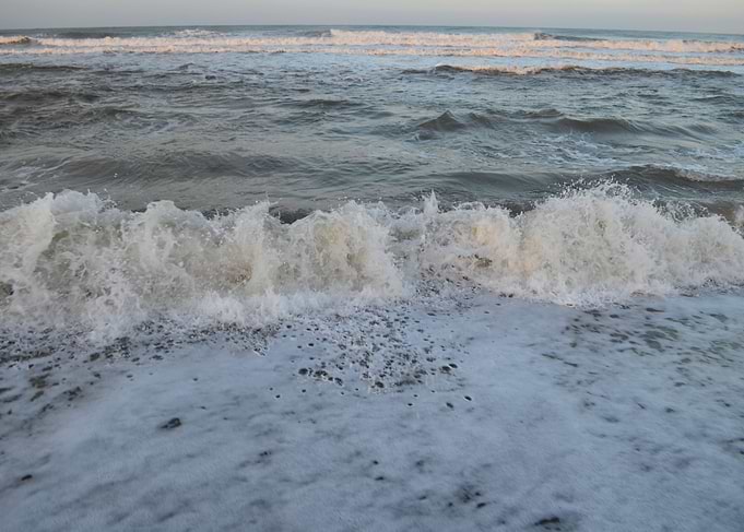 Black sand beach