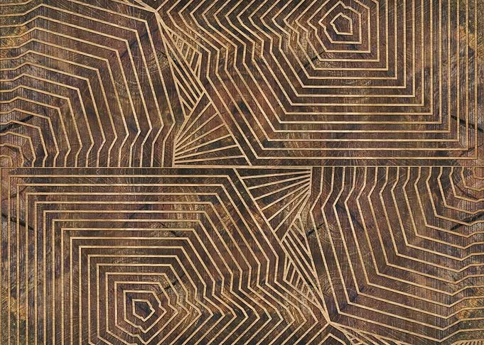 Geometric Wooden Pattern