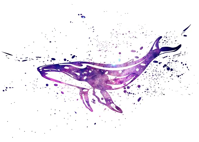Whale Galaxy Splatter