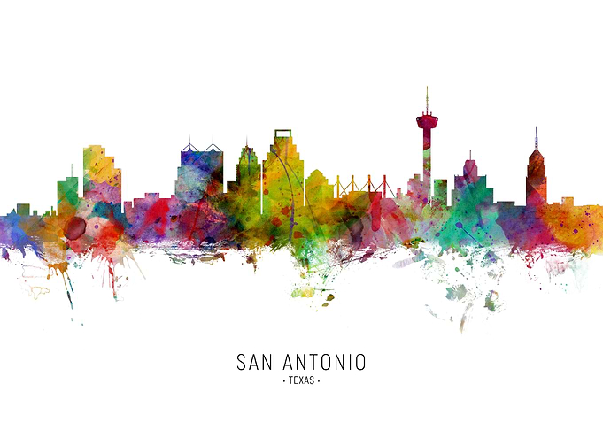 San Antonio Texas Skyline