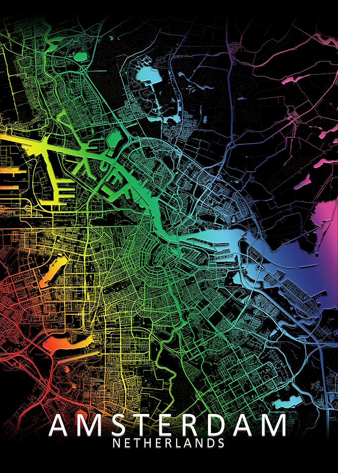 Amsterdam Rainbow City map