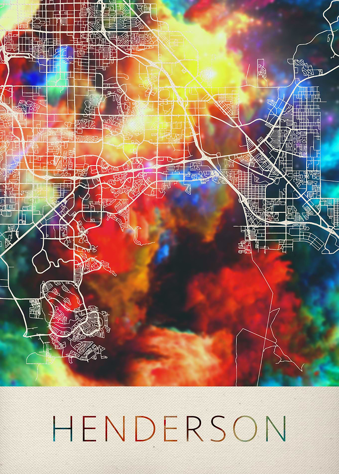 Henderson Watercolor Map