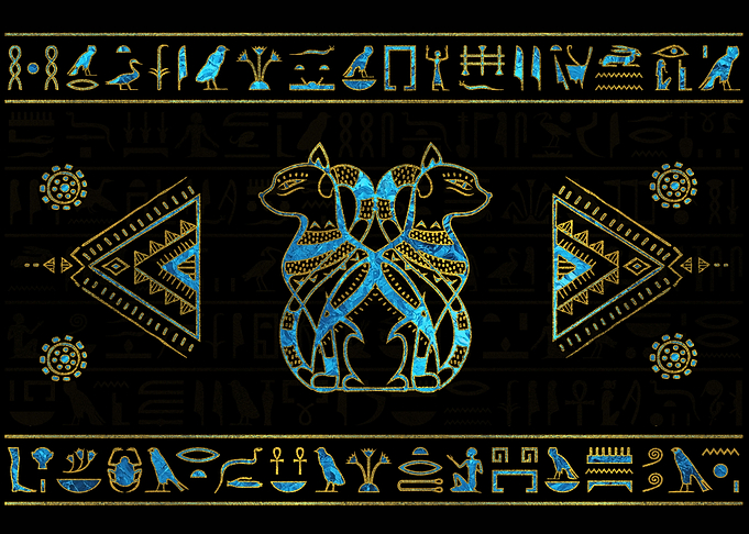 Egyptian Cats Ornament