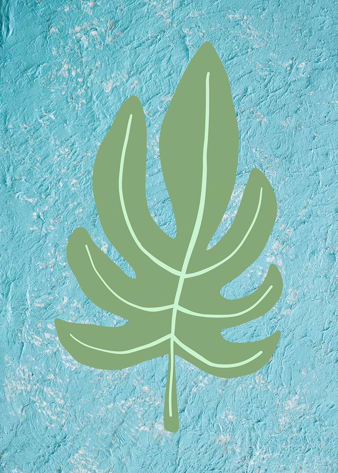 Tropical Blue Leaf