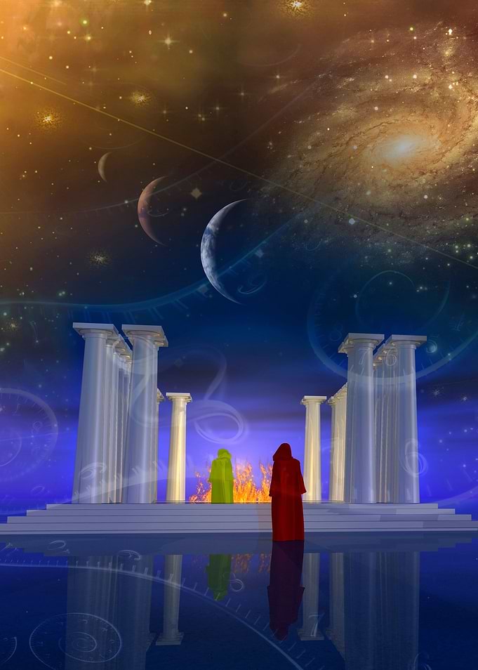 The temple mists