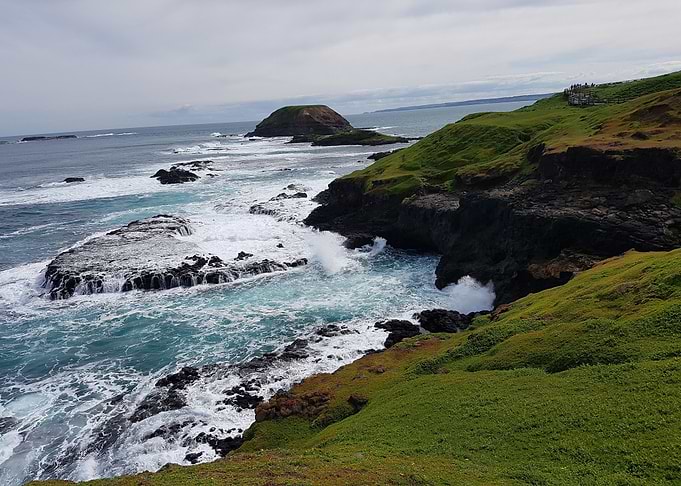 Sea and earth meets