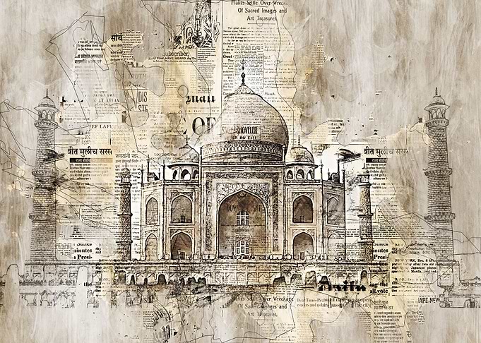 Taj Mahal Journal Art