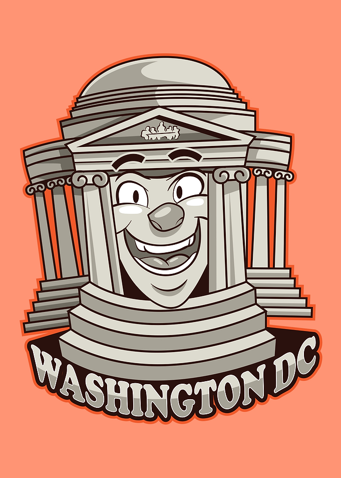 Washington City Icon Badge