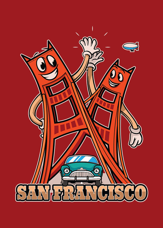 San Fran City Icon Badge
