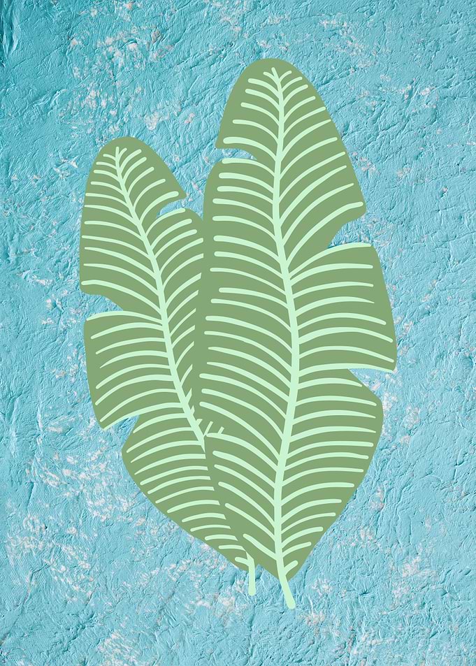 Tropical Blue Leaf