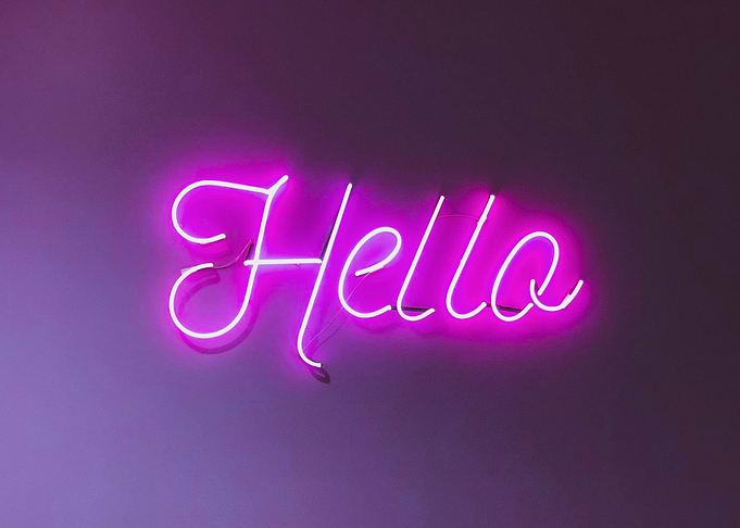 Neon Hello