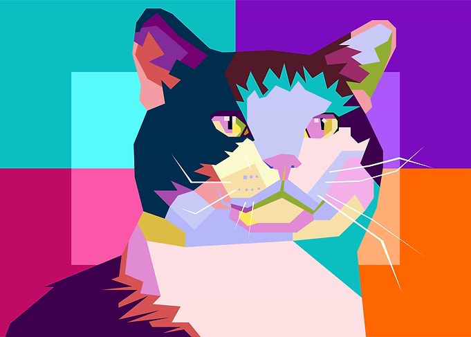 Cat in WPAP