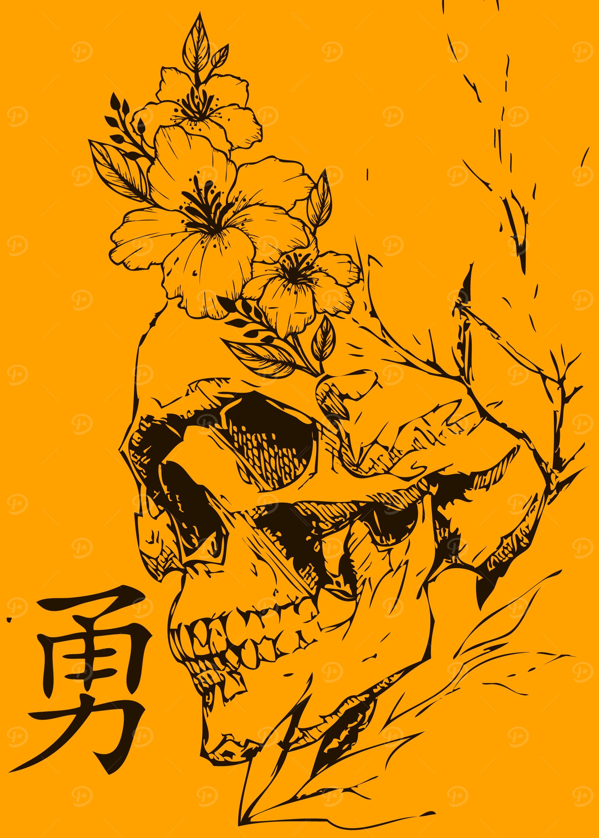 skull vector tattoo