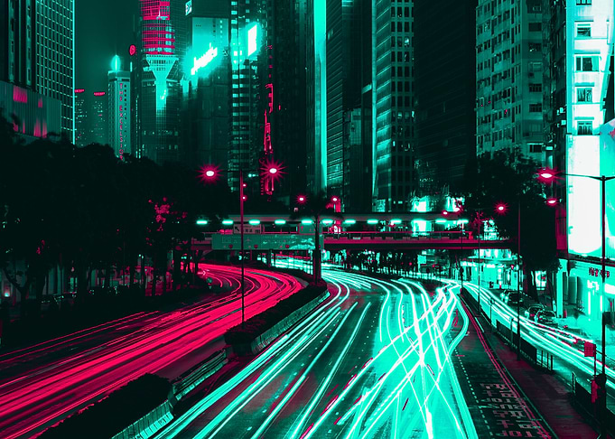 Cyberpunk City Trails