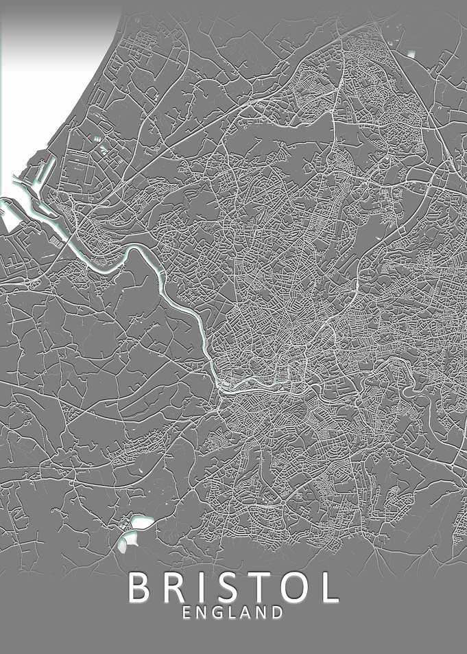 Bristol Grey City Map