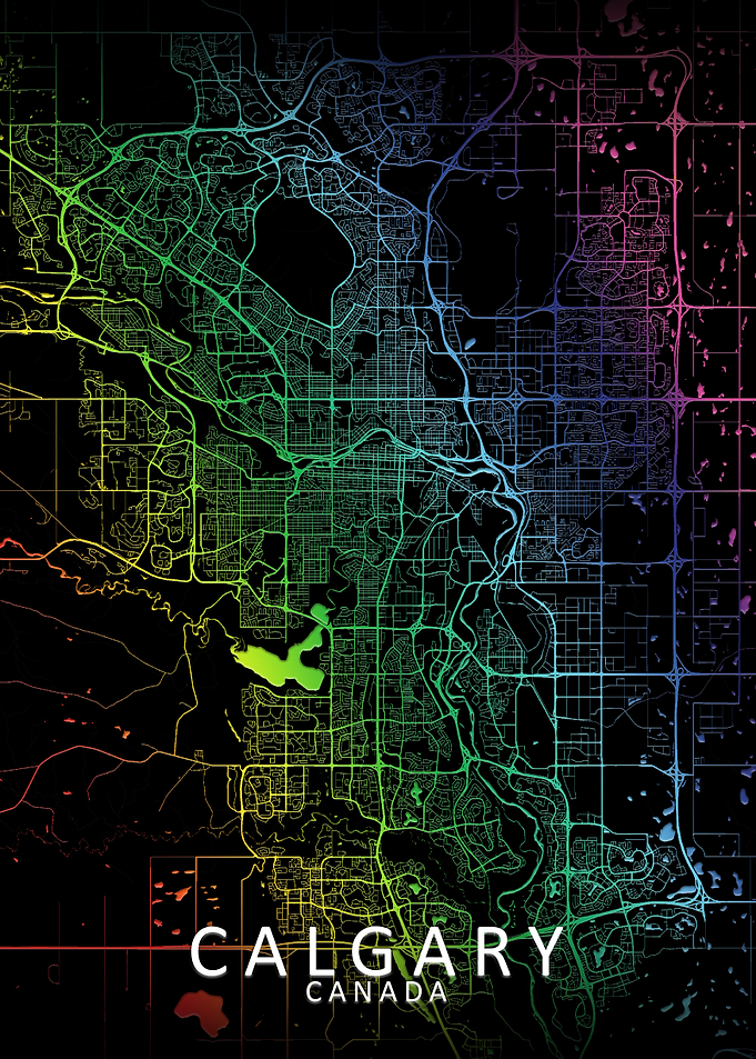 Calgary Rainbow City Map