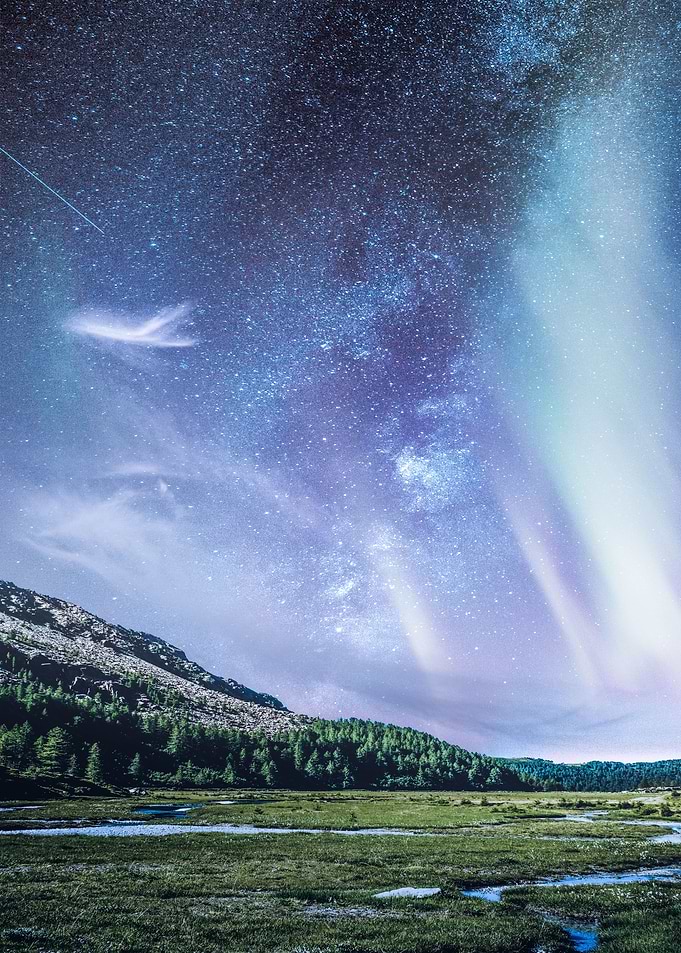 Milky way at night