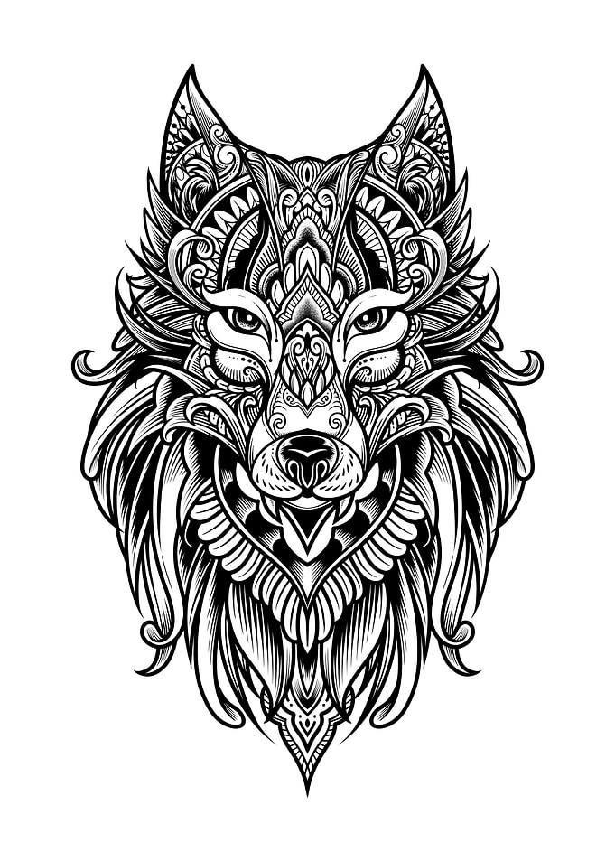Wolf Ornate 2