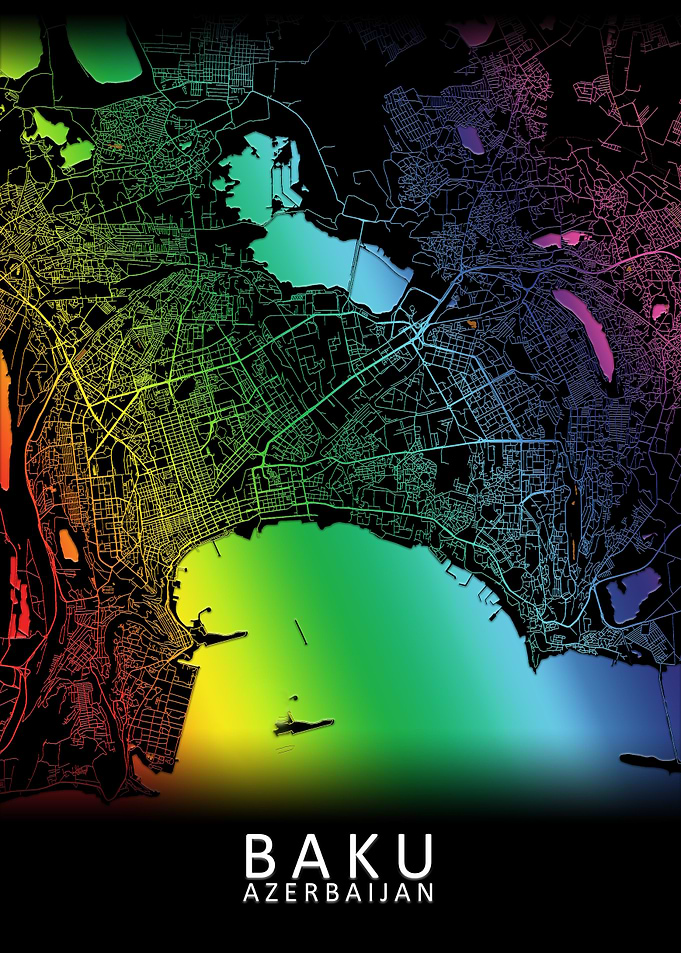Baku Rainbow City Map