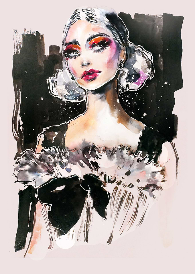 Lucy Boynton fashion art