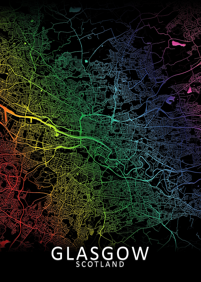 Glasgow Rainbow City Map