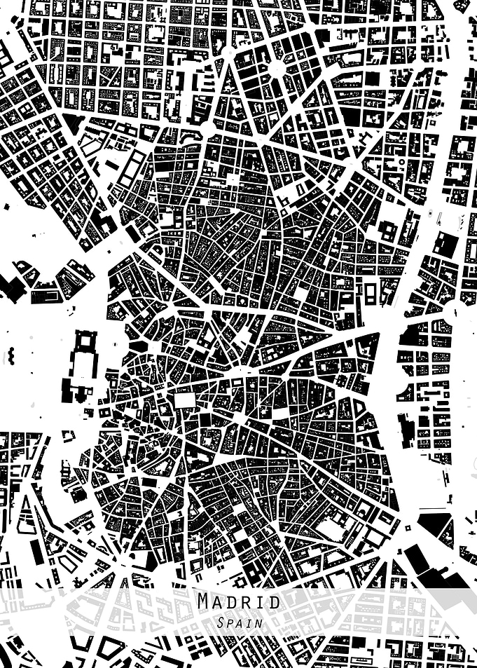Madrid city map