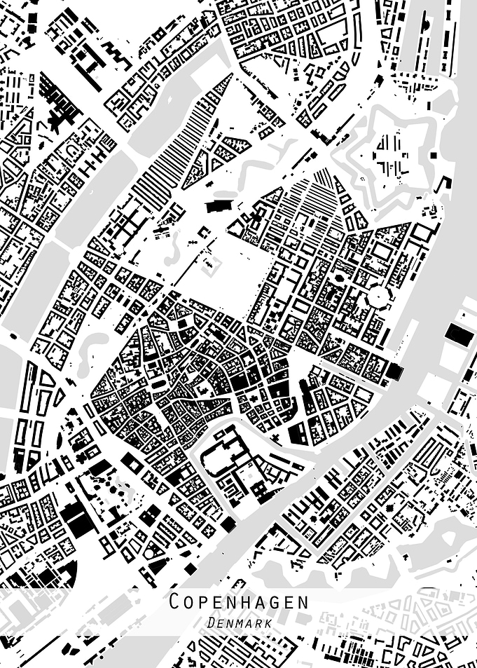 Copenhagen city map