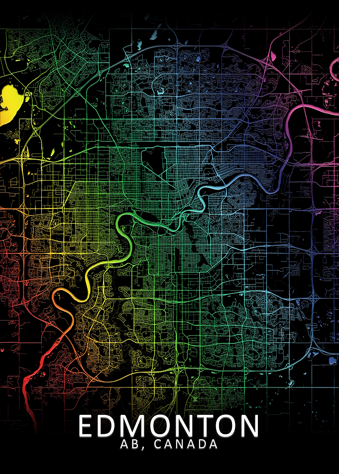 Edmonton Rainbow City Map
