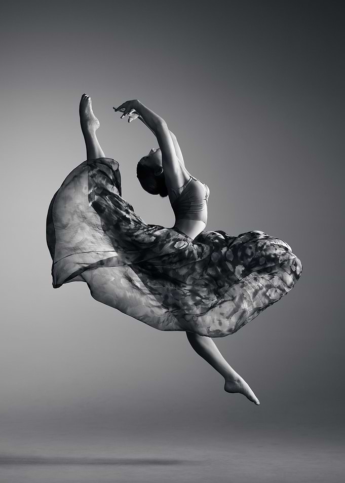 Ballerina jumping