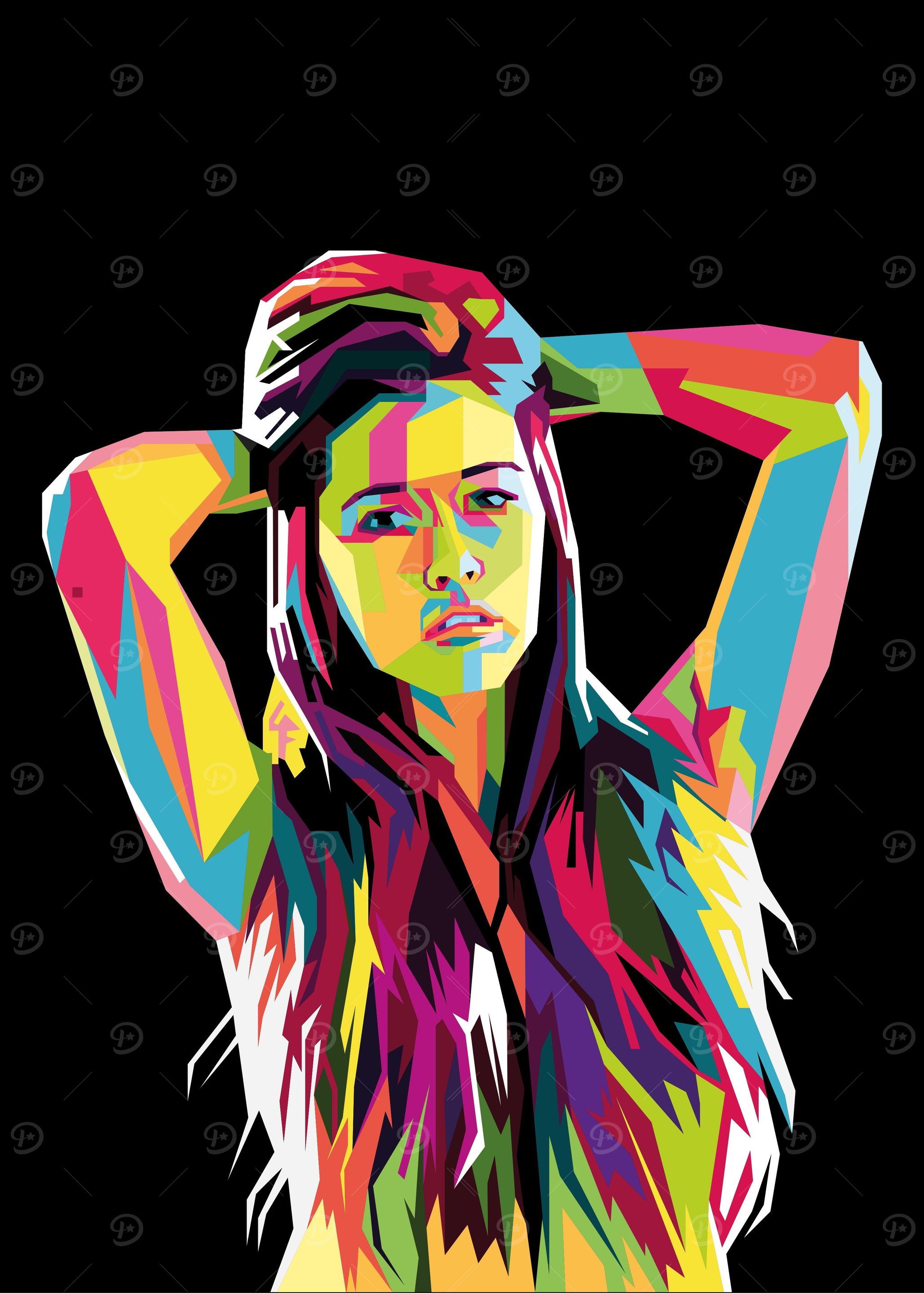 long haired sexy girl