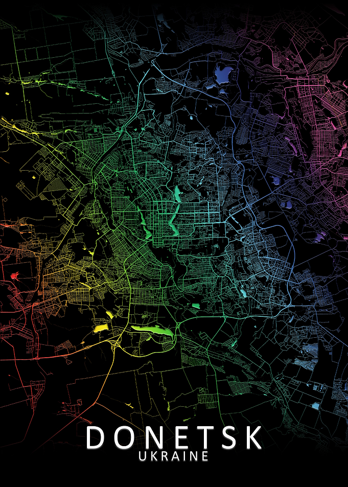 Donetsk Rainbow City Map