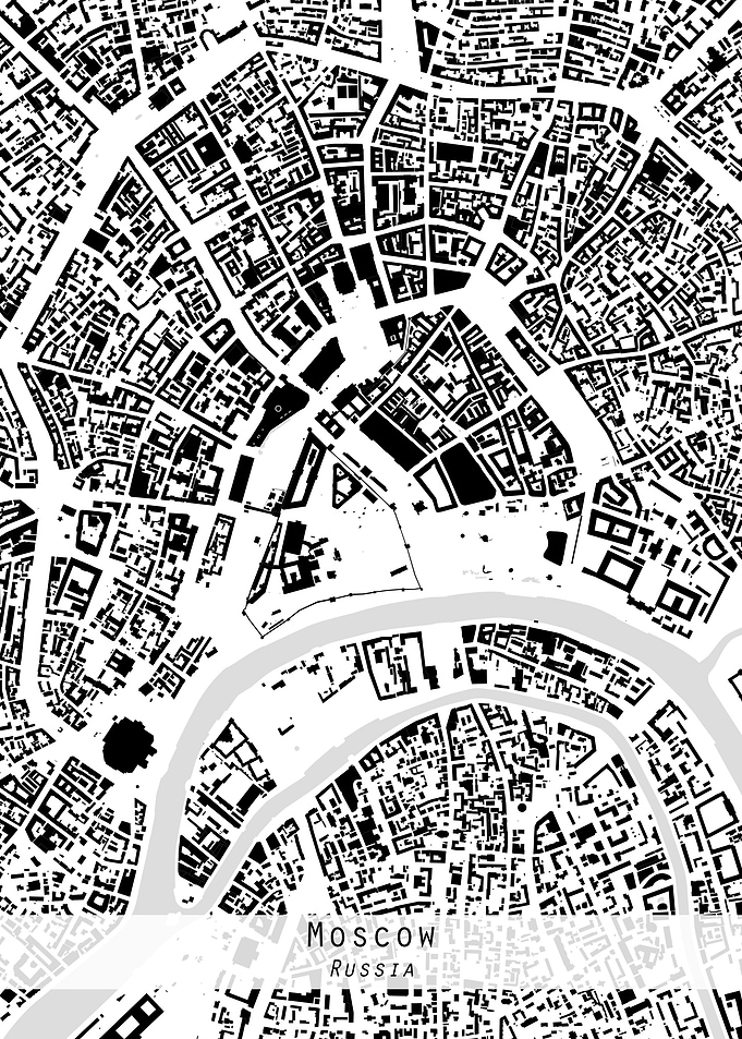 Moscow city map