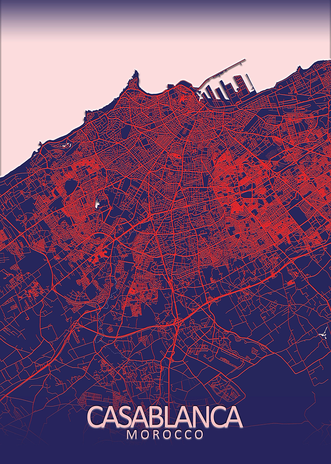 Casablanca Blue City Map