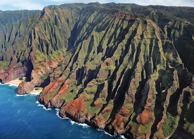 Napili coast from the air