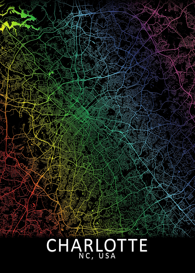 Charlotte Rainbow CIty Map