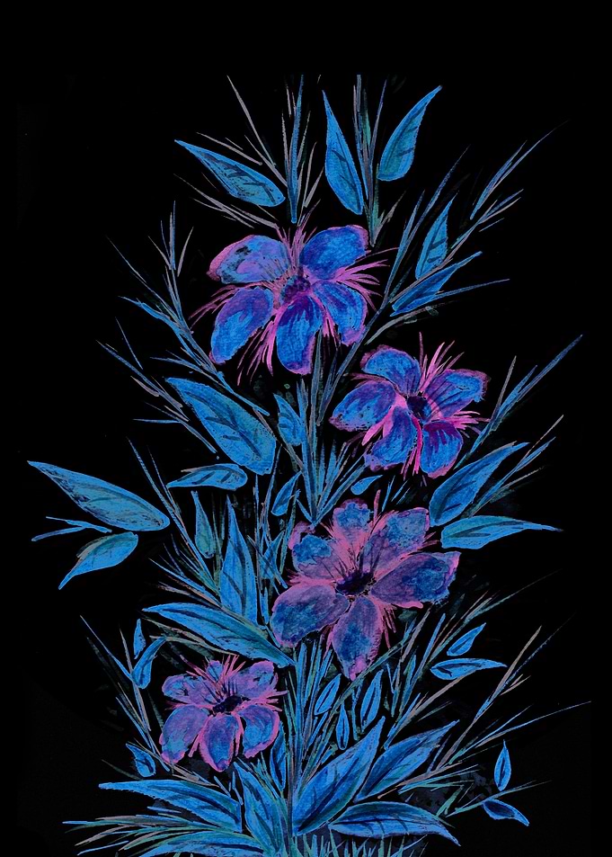 Blue and Purple Flowers