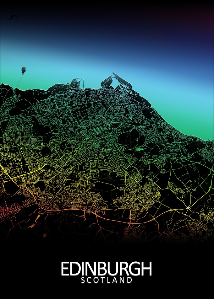 Edinburgh Rainbow City Map