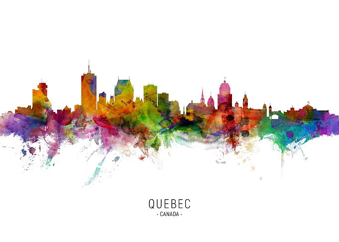 Quebec Canada Skyline