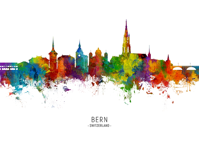 Bern Switzerland Skyline