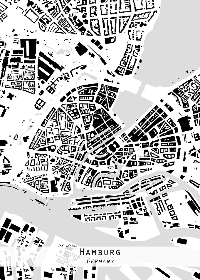 Hamburg city map
